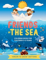 Friends of the Sea: Coloring book for children 3-5 years B08SPSXFV1 Book Cover