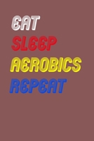 Eat Sleep aerobics  Repeat Notebook Fan Sport Gift: Lined Notebook / Journal Gift, 120 Pages, 6x9, Soft Cover, Matte Finish 1675065667 Book Cover