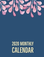 2020 Monthly Calendar: Large Monthly Appointment Calendar Planner (Watercolor Shades of Pink) 1677165537 Book Cover