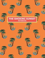 The Smoking Sunset Notebook: Lined, Soft Cover, Letter Size (8.5x11) Ruled Notebook & Journal for students, Kids & Teens. For school and college, writing and notes. 1692192930 Book Cover