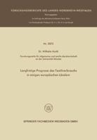 Langfristige Prognose Des Textilverbrauchs in Einigen Europaischen Landern 3663201325 Book Cover