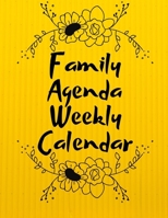 Family Agenda Weekly Calendar: 12 Months Calendar, Year Appointment Calendar, Business Planners, Agenda Schedule Organizer Logbook and Journal with golden black cover (2020 Monthly planner) 1672089506 Book Cover