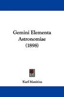 Gemini Elementa Astronomiae 1104109883 Book Cover