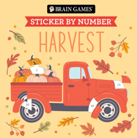 Brain Games - Sticker by Number Compact Edition: Harvest | 7x7 Inches | Cozy Fall Activity & Thanksgiving Gift, Travel Size Activity Book for Adults & Kids 7+ B0GZMGJ741 Book Cover