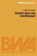 Gesetz Uber Das Kreditwesen 3409003118 Book Cover