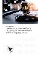 Le droit du travail africain à l'épreuve des réalités sociales 6209131514 Book Cover