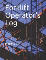 Forklift Operator's Log 1097371743 Book Cover