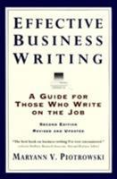 Effective Business Writing: A Guide For Those Who Write on the Job 0062733818 Book Cover