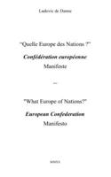 Quelle Europe des Nations ? Confédération européenne: Manifeste B08CM9BS6V Book Cover