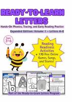 Ready-To-Learn Letters: Expanded Edition, Volume 1 - Letters A-E: Hands-On Phonics, Tracing, and Early Reading Practice B0G1XZQT88 Book Cover