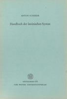 Handbuch Der Lateinischen Syntax 3825323749 Book Cover