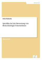 Spezifika Bei Der Bewertung Von Biotechnologie-Unternehmen 3838698886 Book Cover