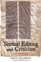 Textual Editing and Criticism: An Introduction 0393929426 Book Cover