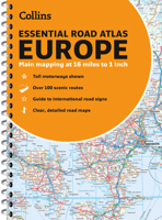 Collins Essential Road Atlas Europe: A4 Paperback 0008403961 Book Cover