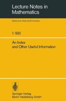 An Index and Other Useful Information 1489945830 Book Cover