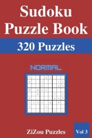 Sudoku Puzzle Book: 320 Normal Sudoku Puzzles with Solutions - VOL3 - B092H7M1TX Book Cover