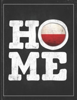 Home: Poland Flag Planner for Polish Coworker Friend from Warsaw Lightly Lined Pages Daily Journal Diary Notepad 1671248325 Book Cover