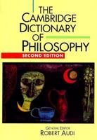 The Cambridge Dictionary of Philosophy 0521637228 Book Cover