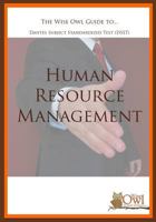 The Wise Owl Guide To... Dantes Subject Standardized Test (Dsst) Human Resource Management 1449590489 Book Cover
