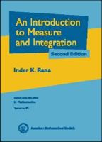 An Introduction to Measure and Integration 0821829742 Book Cover