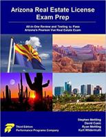 Arizona Real Estate License Exam Prep: All-In-One Review and Testing to Pass Arizona's Pearson Vue Real Estate Exam 0915777258 Book Cover