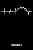 2020 Planner: Mountains Heartbeat Weekly & Monthly Planner 2020 - 52 Week Calendar 6 x 9 Organizer - Gift for Mountaineers & Mountain Climbers 1705745970 Book Cover