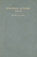European Authors, 1000-1900 (Authors Series) 0824200136 Book Cover