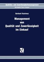 Management Von Qualitat Und Zuverlassigkeit Im Einkauf 332284997X Book Cover