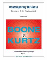 Contemporary Business: Business and Its Environment Aacc BPA 111 1118729374 Book Cover