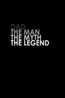 Dad the man, the myth, the legend: Food Journal Track your Meals Eat clean and fit Breakfast Lunch Diner Snacks Time Items Serving Cals Sugar Protein Fiber Carbs Fat 110 pages 6 x 9 in 15.24 x 22.86 c 1673480047 Book Cover