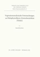 Vegetationsanalytische Untersuchungen an Halophytenfluren Zentralanatoliens (Turkei) 3882261625 Book Cover