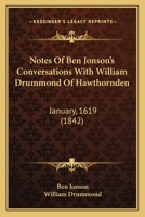 Ben Jonson's Conversations with Drummond of Hawthornden 9354150330 Book Cover
