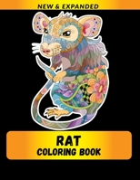 RAT COLORING BOOK (NEW & EXPANDED): Wonderful rat Coloring Book For rat Lover, Adults, Teens B08VCL5C81 Book Cover
