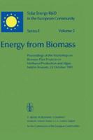 Energy From Biomass (Solar Energy R&D In The Ec Series E:) (V. 5) 9027713707 Book Cover
