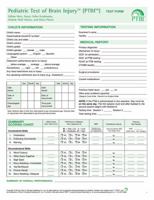 Pediatric Test of Brain Injury™ (PTBI™ ) Test Form 1598571095 Book Cover