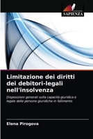 Limitazione dei diritti dei debitori-legali nell'insolvenza 6203483214 Book Cover