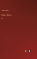 History of India: Vol. 3 3368119923 Book Cover