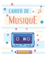 Cahier de Musique: 120 partitions vierges avec 12 portées | Format A4 | Cassette audio (French Edition) 1709547804 Book Cover
