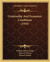 Criminality and Economic Conditions 101550227X Book Cover