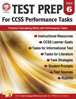 Performance Tasks for CCSS, Grade 6 1622235266 Book Cover