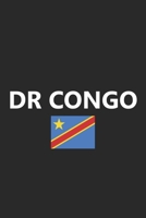 DR Congo: Flag Country Notebook Journal Lined Wide Ruled Paper Stylish Diary Vacation Travel Planner 6x9 Inches 120 Pages Gift 1673815227 Book Cover