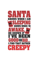 Notebook: Anti Christmas Santa Ugly Christmas Gift 120 Pages, 6X9 Inches, Dot Grid 1677395680 Book Cover