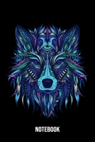 Notebook: Wolf Notebook Blank Dot Grid Wolves Animal Journal dotted with dots 6x9 120 Pages Checklist Record Book Take Notes Gift Planner Paper Men Women Kids Christmas Gift for Wolf Lover 1706557701 Book Cover