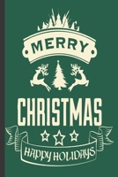 Merry Christmas: Christmas Gift Journal: Cute Blank lined Notebook Journal to Write in for family and friends 170636346X Book Cover