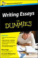 Writing Essays for Dummies 0470742909 Book Cover