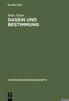 Dasein Und Bestimmung 3110167425 Book Cover
