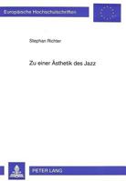 Zu Einer Aesthetik Des Jazz 363149047X Book Cover
