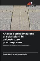 Analisi e progettazione di solai piani in calcestruzzo precompresso (Italian Edition) 6208870062 Book Cover