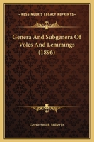 Genera And Subgenera Of Voles And Lemmings 1271069776 Book Cover