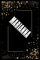 MARIANNA (6x9 Journal): Lined Writing Notebook with Personalized Name, 110 Pages: MARIANNA Unique personalized planner Gift for MARIANNA Golden Journal, Thoughtful Cool Present for MARIANNA ( MARIANNA 166188170X Book Cover
